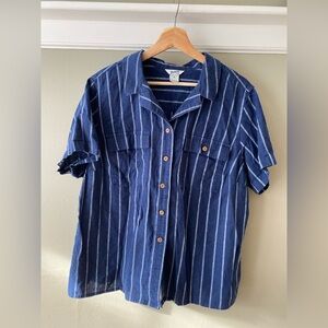 Women’s hemp blend camp shirt